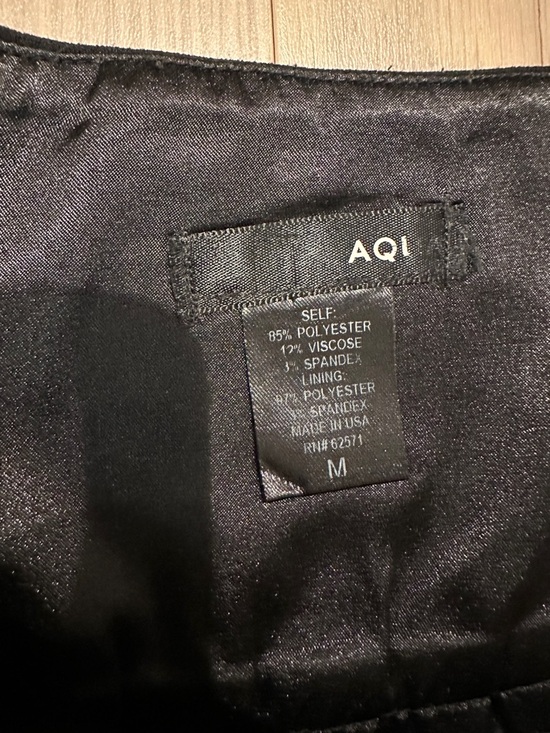 Aqua Black Pleated A-Line Women’s Skirt - Picture 2 of 3